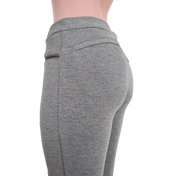 Athleta Ponte Moto 2.0 Skinny Ankle Mid Rise Grey Pants Women's Size 2 - Picture 2 of 16